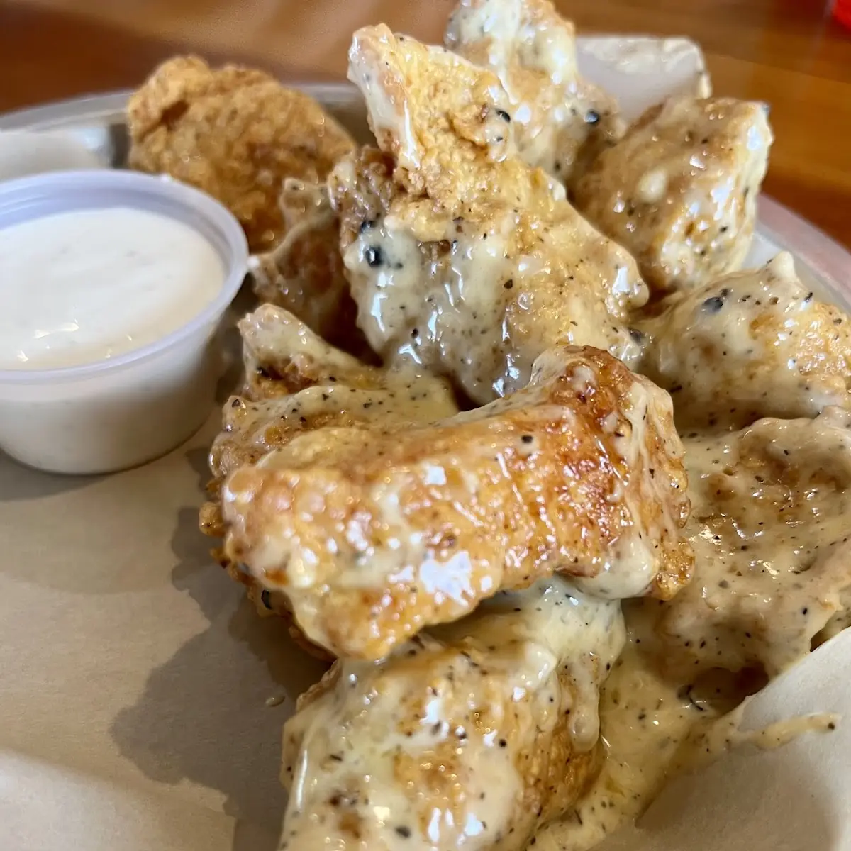 Garlic Parmesan Wings with Ranch