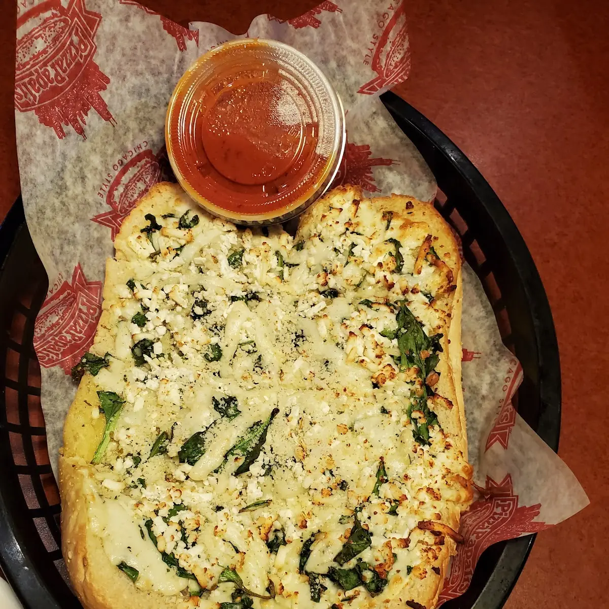 Cheese Bread with Spinach and Feta