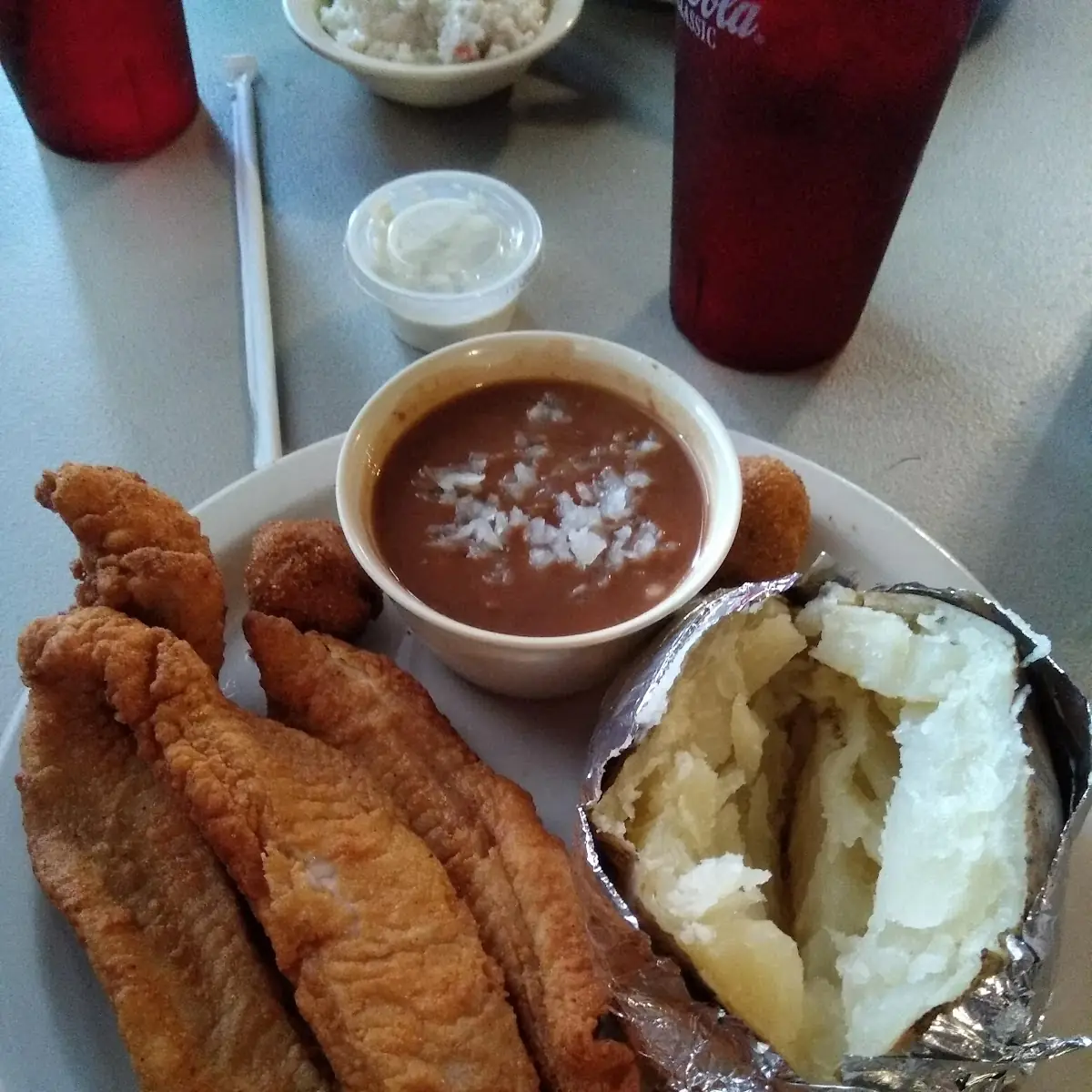 Catfish N Baked Potato