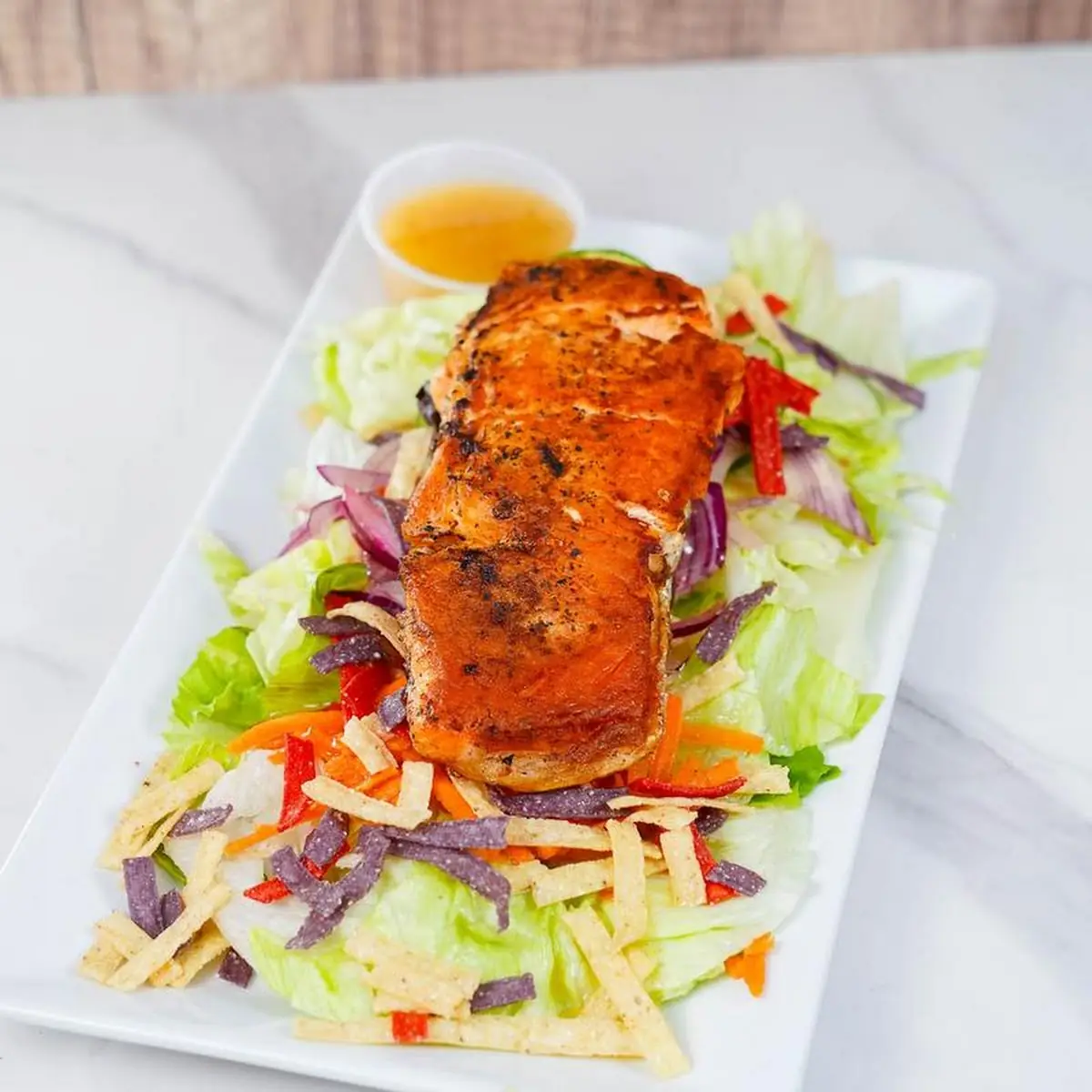 Salmon Steak Salad