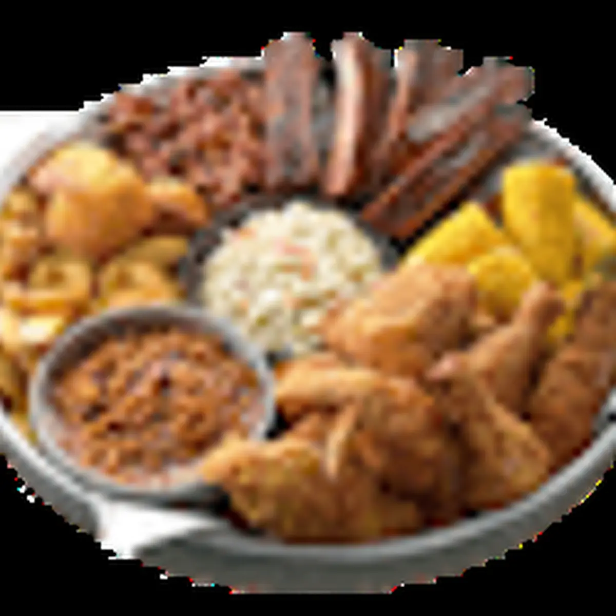 All-American BBQ Feast with Fried Chicken