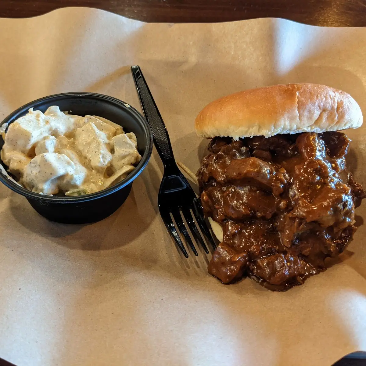 Chopped Brisket Sandwich
