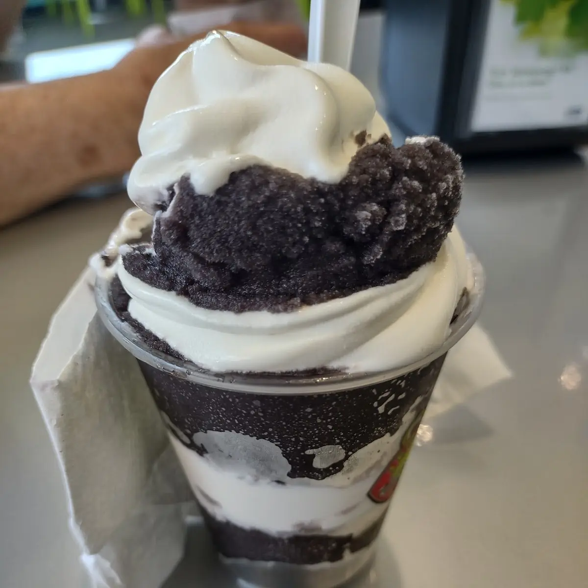 Black Raspberry & Vanilla Ice Cream Parfait