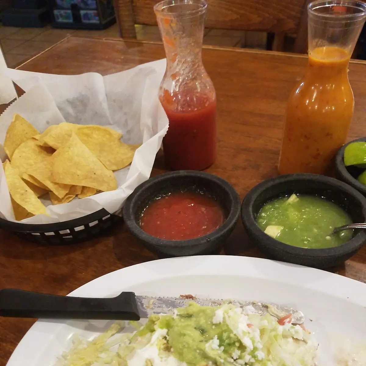 Stuffed Burrito with Cheese Dip and Guacamole Salad