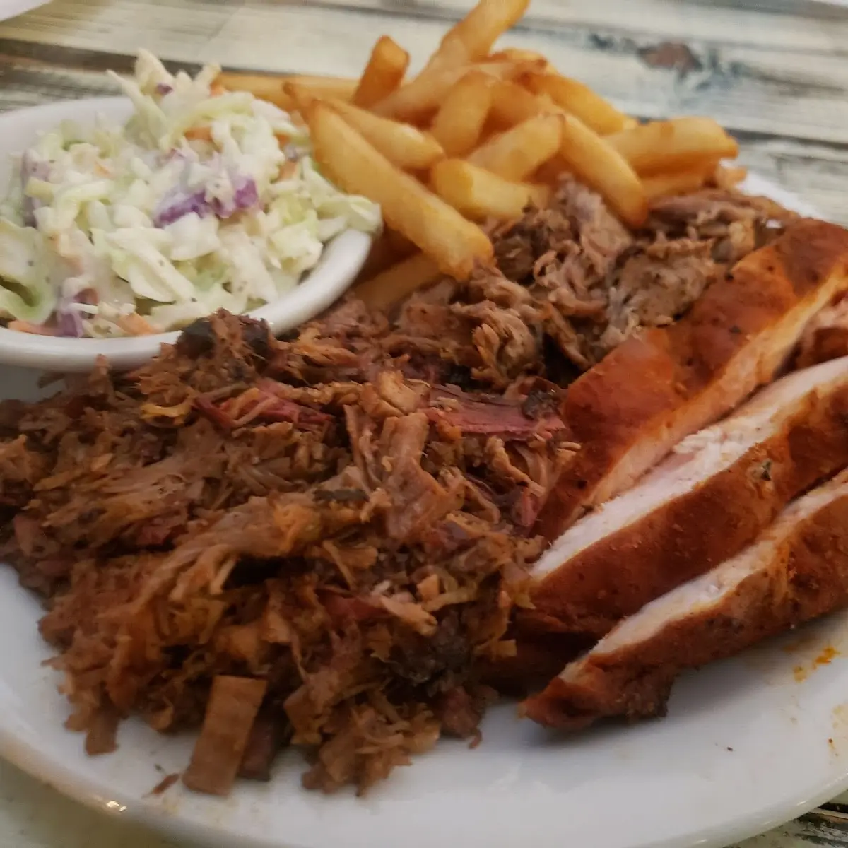 Chopped Brisket Pulled Pork Chicken