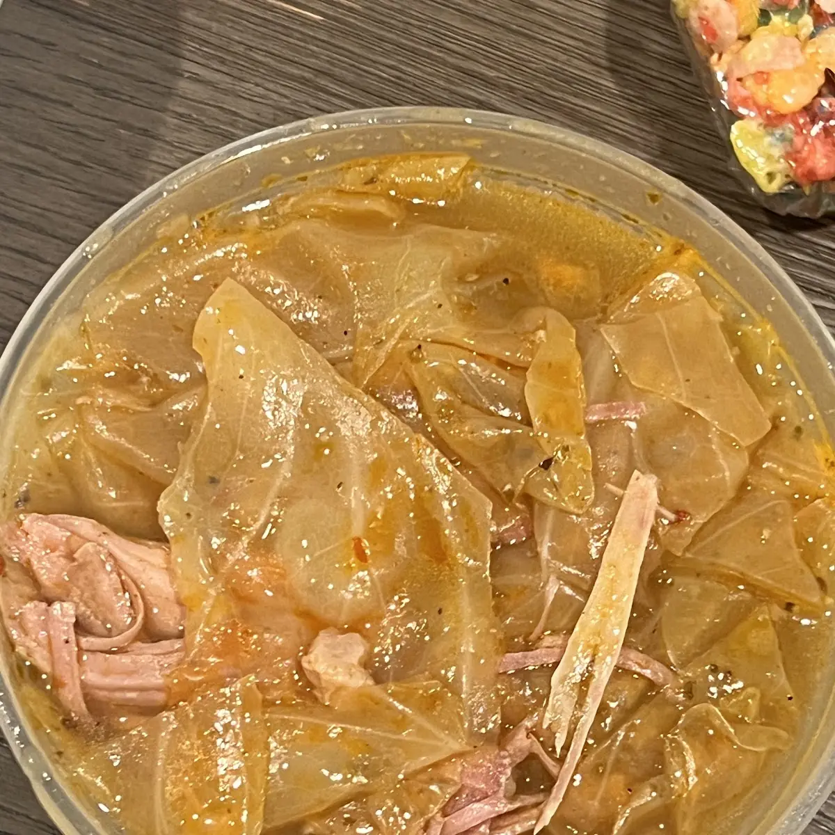 Spicy Cabbage with Smoked Turkey
