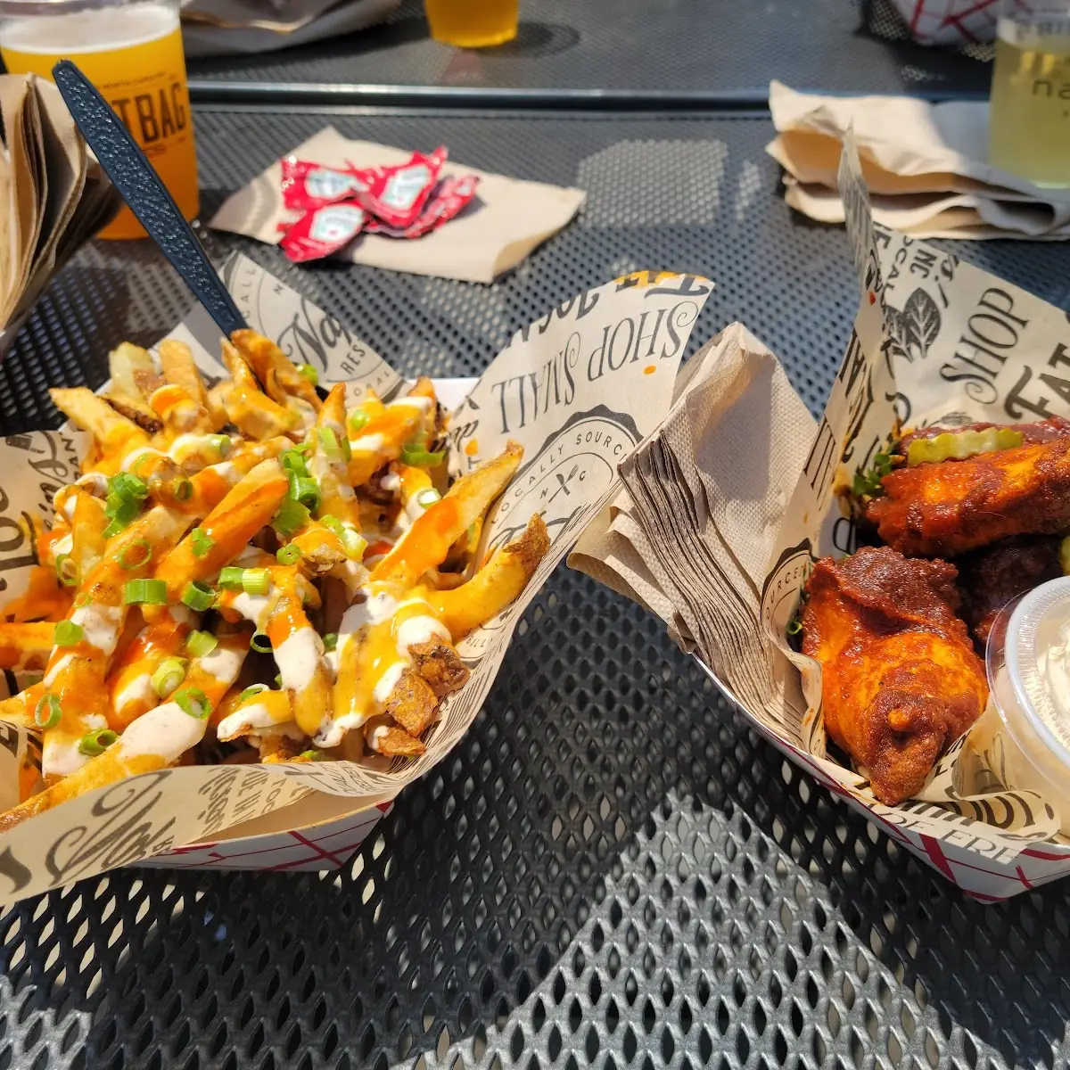 Nashville Hot Wings Loaded Fries