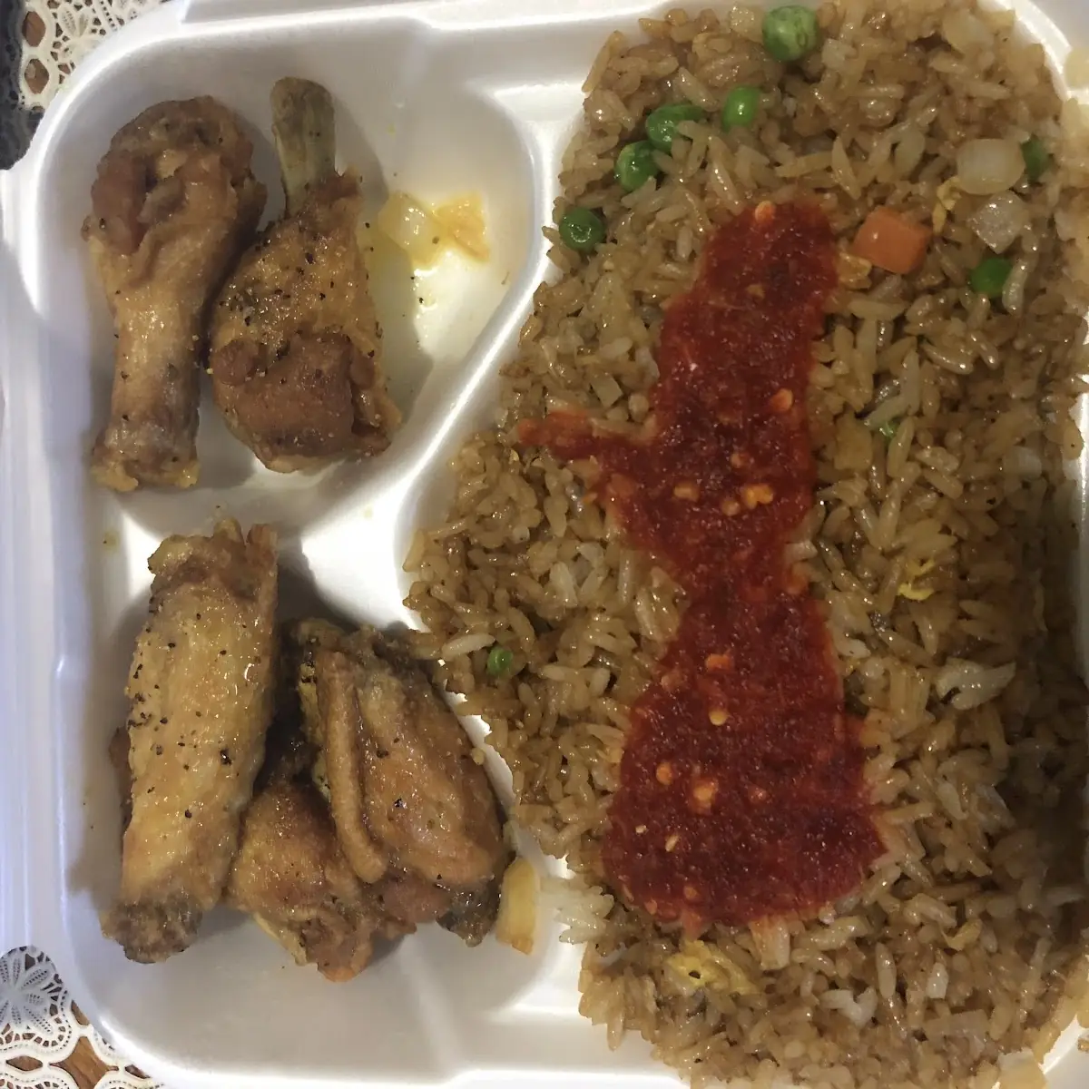 qt Served with White Rice