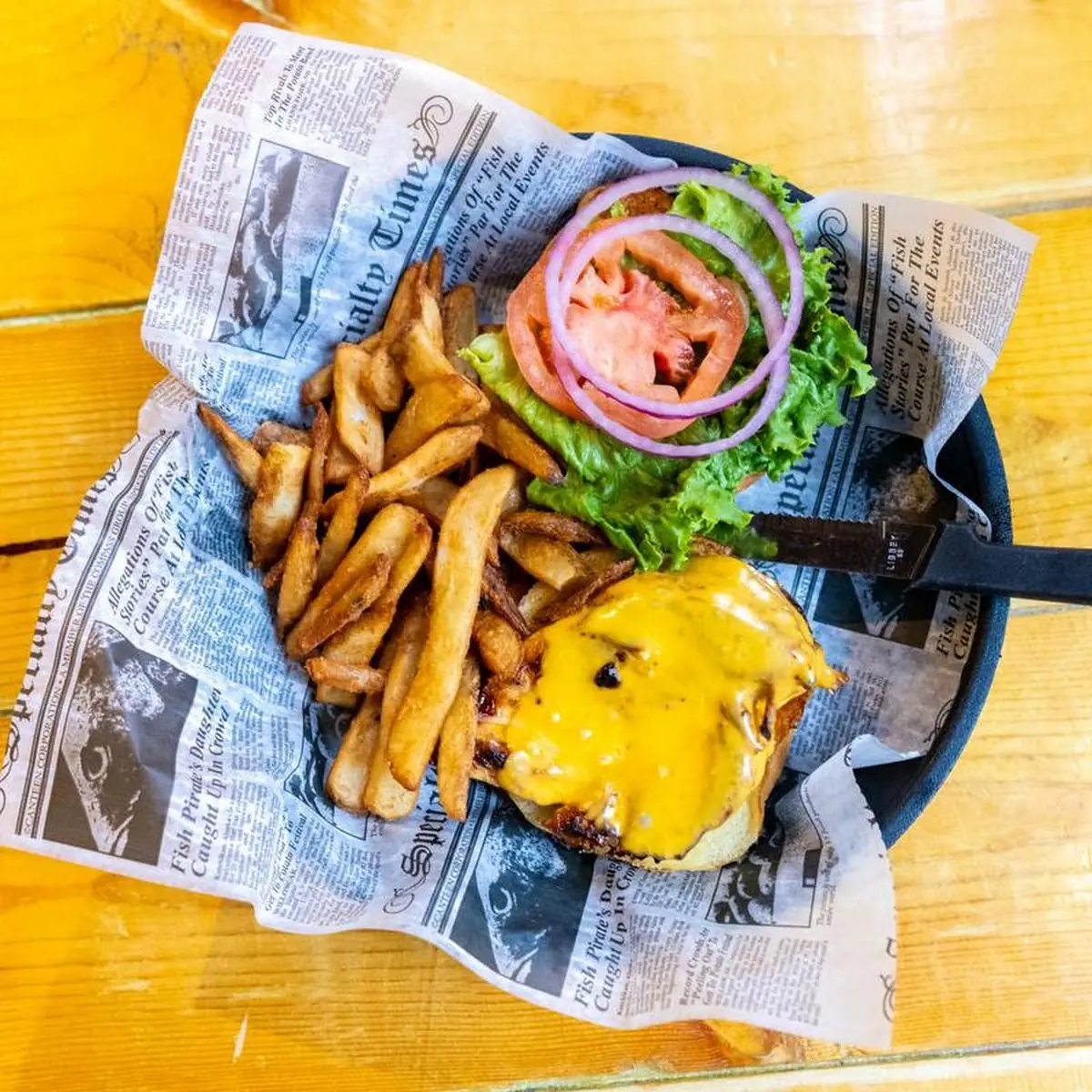 Cheeseburger and French Fries