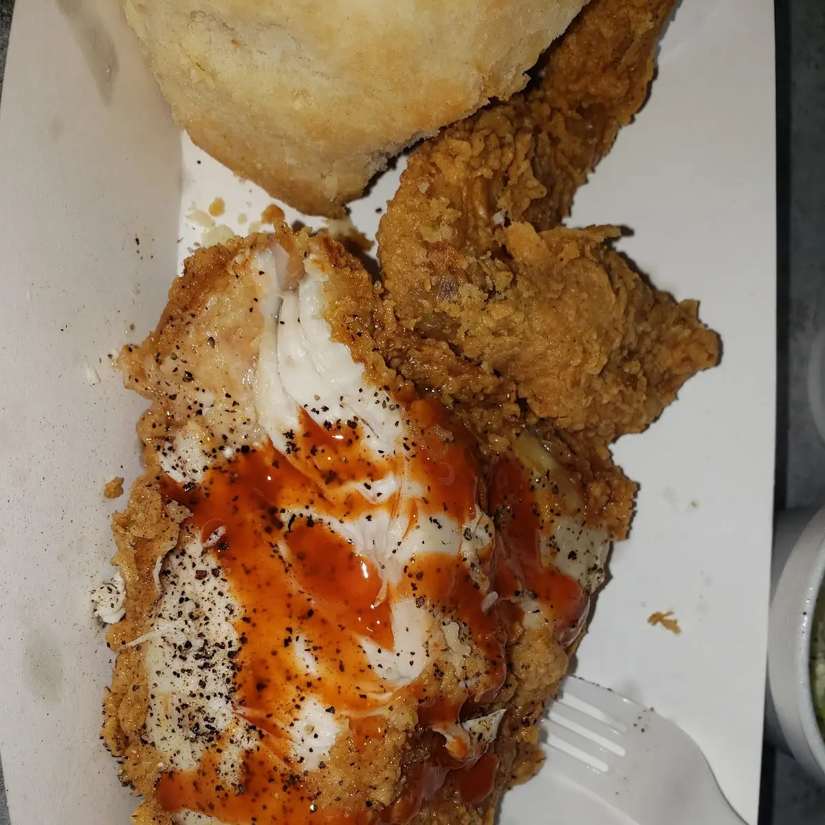 Fried Chicken with Hot Sauce