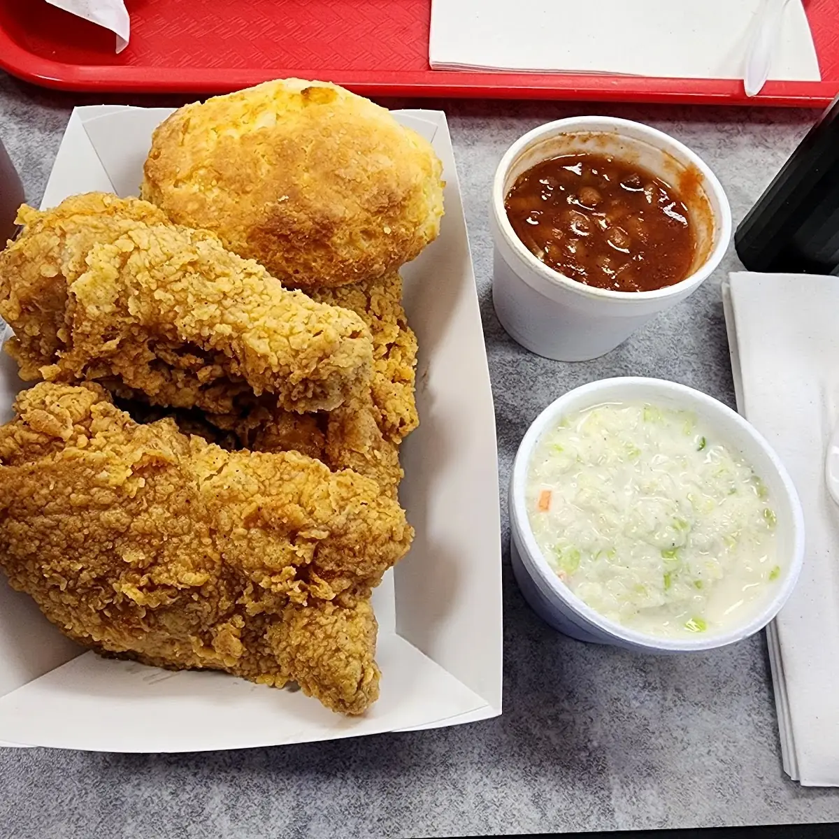 Fried Chicken with Sides
