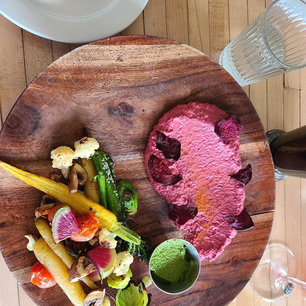 Beet Hummus Plate