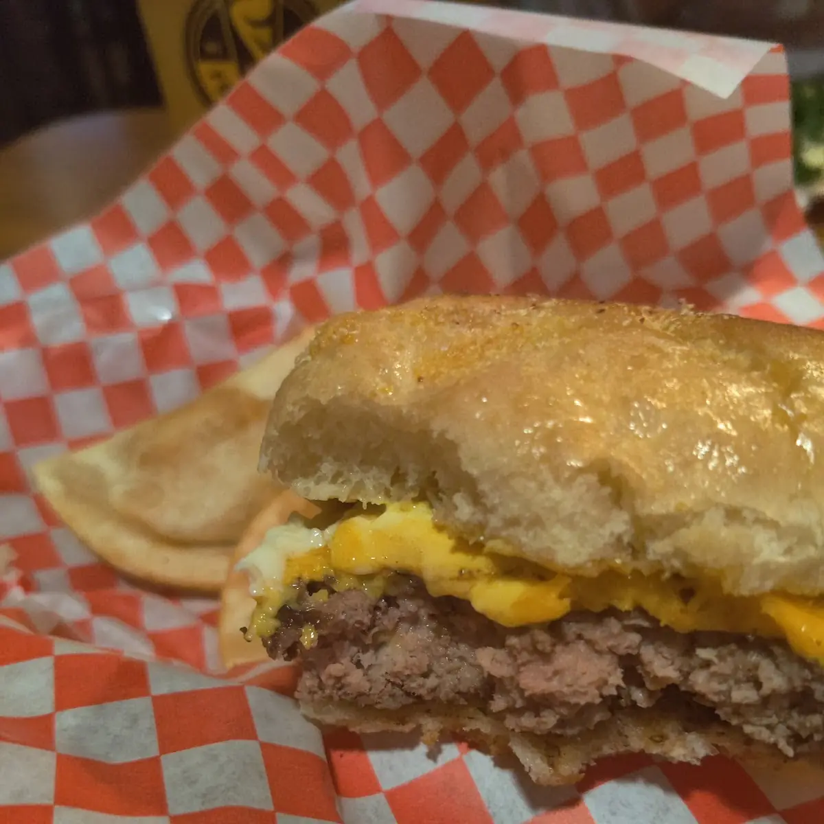 Burger and Perogies