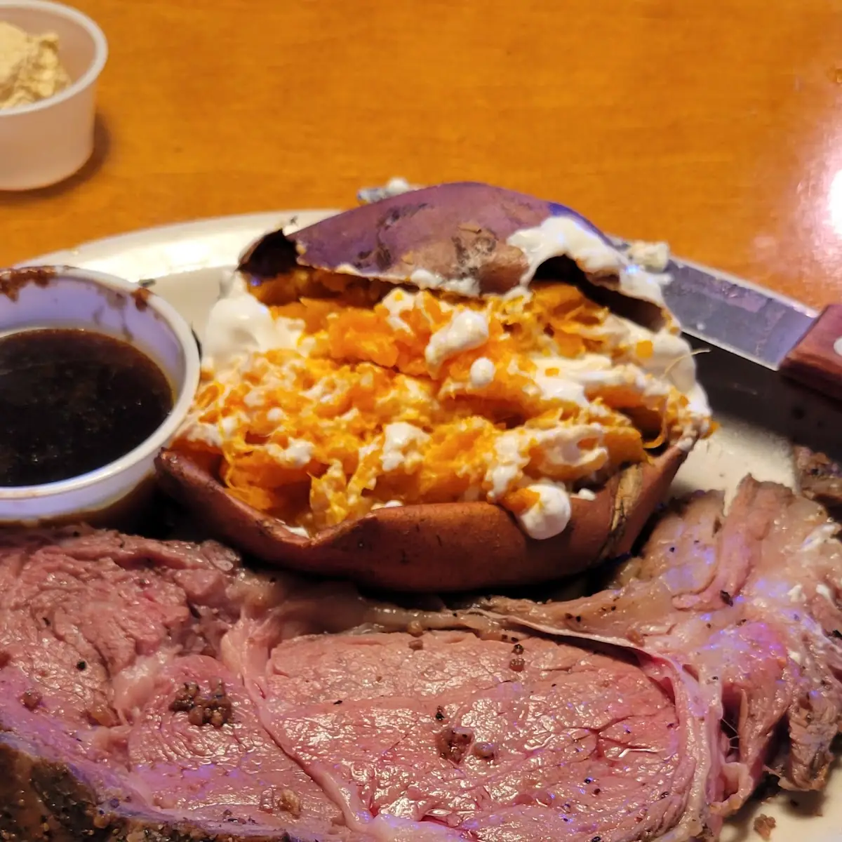 Prime Rib with Loaded Baked Potato