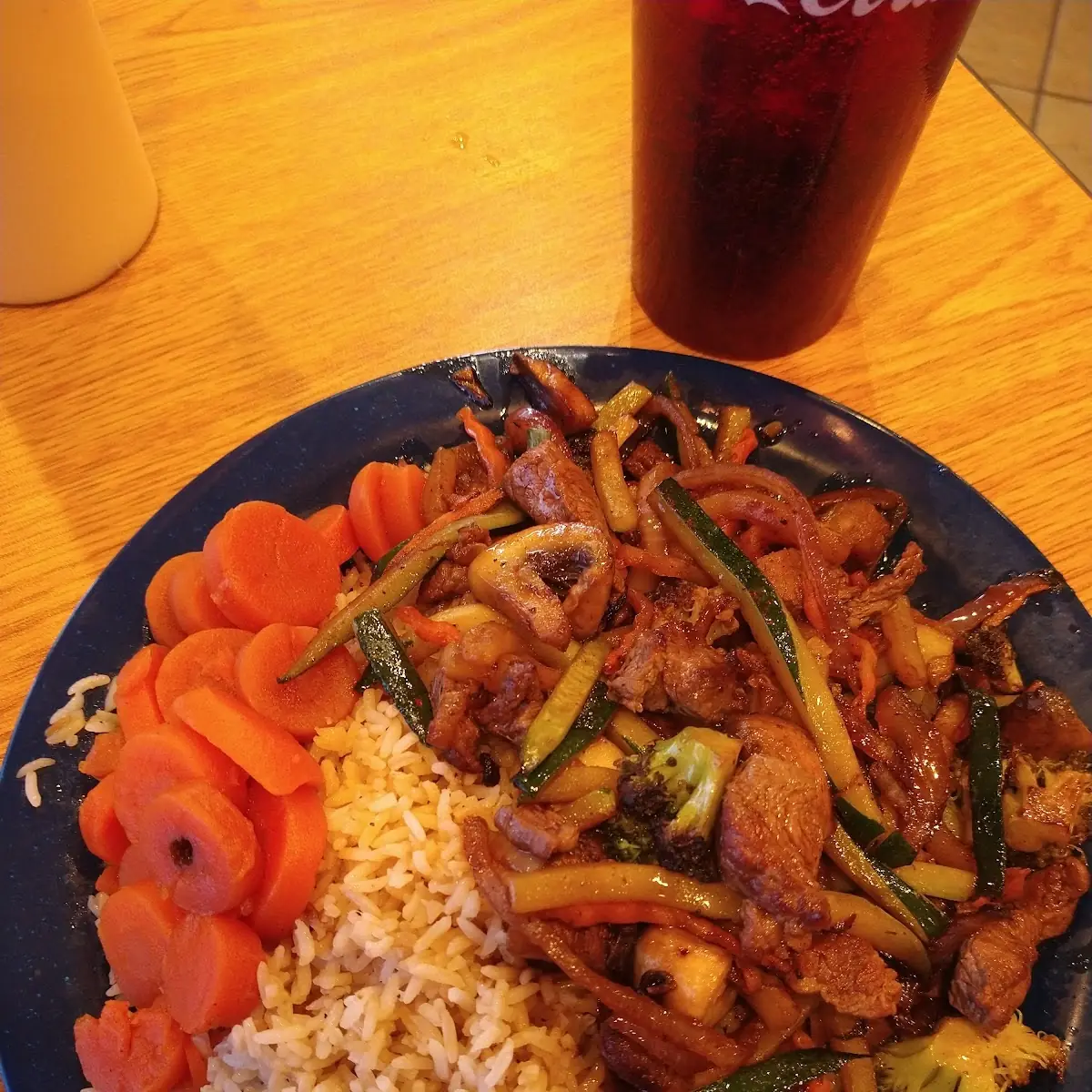 Steak Hibachi Steak with Vegetables and Fried Rice