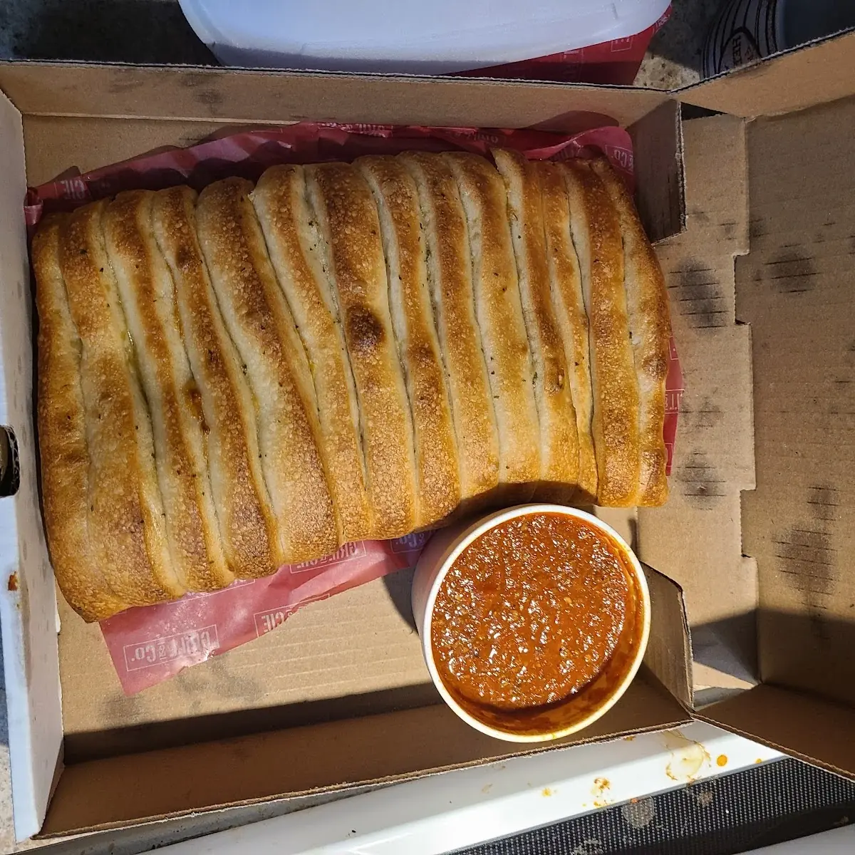 Garlic Sticks with Cheese and Meat Sauce, Windsor Pizza and Pasta House - Jefferson