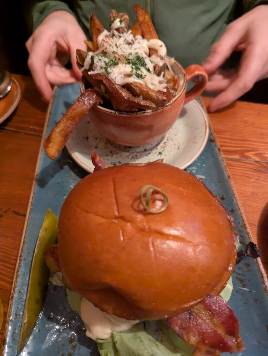 Burger with Truffle Fries