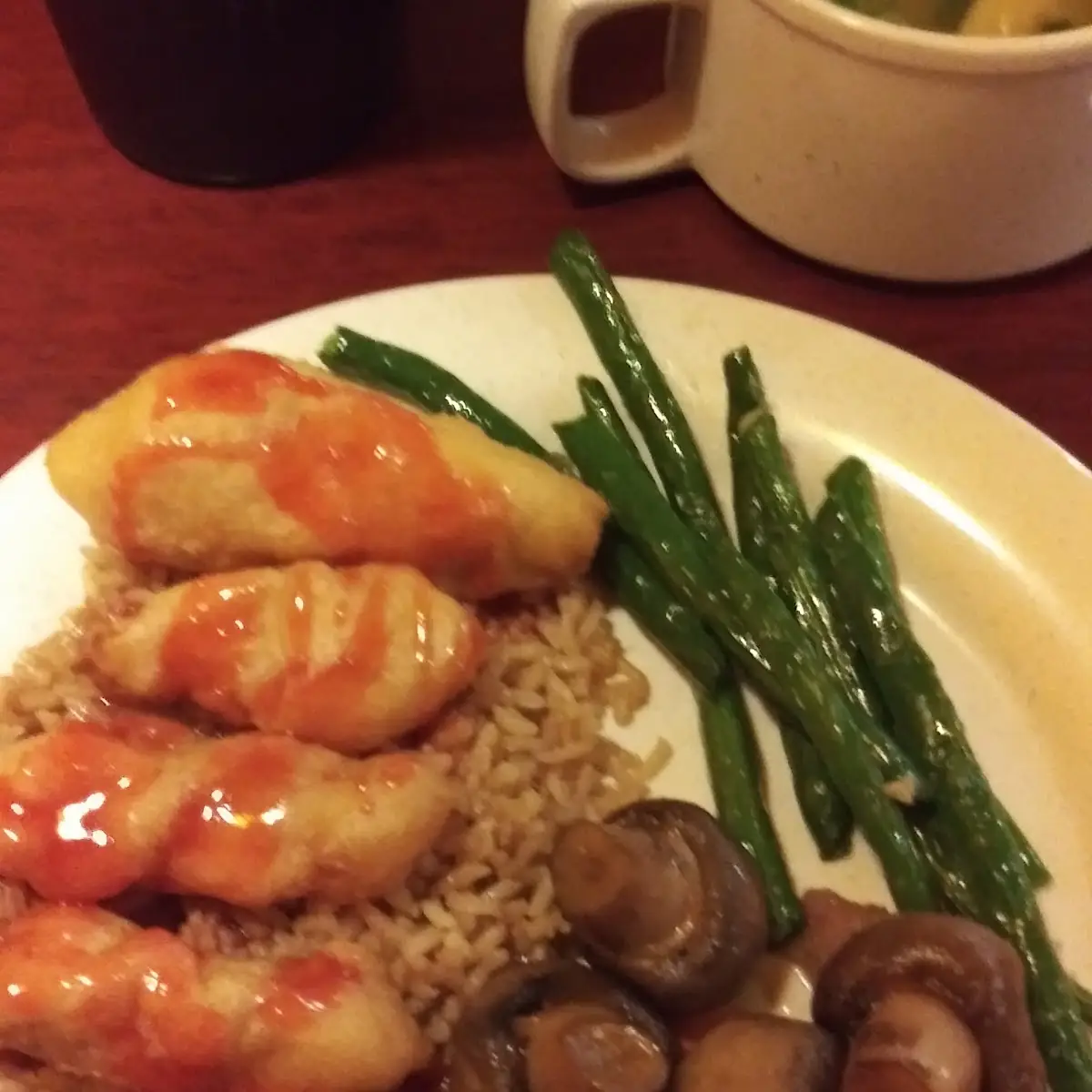 Sweet Sour Chicken over Fried Rice