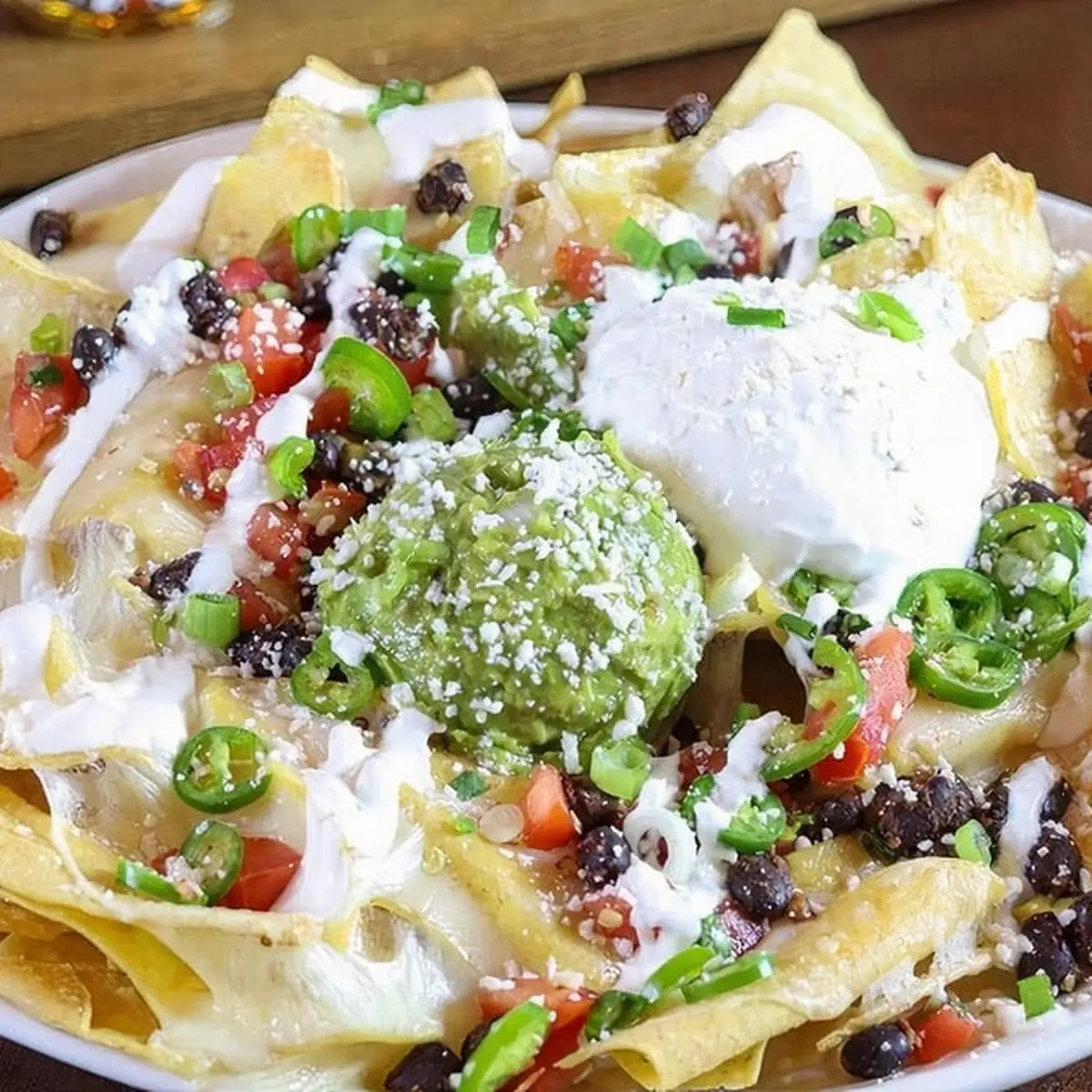 Spicy Chicken Nachos Supreme
