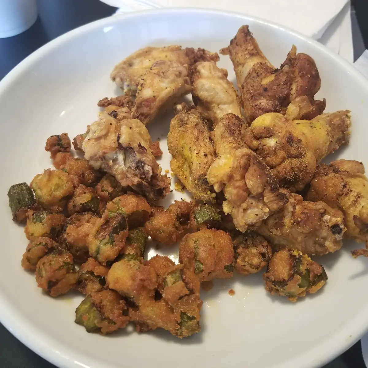 Lemon Pepper Chicken with Okra