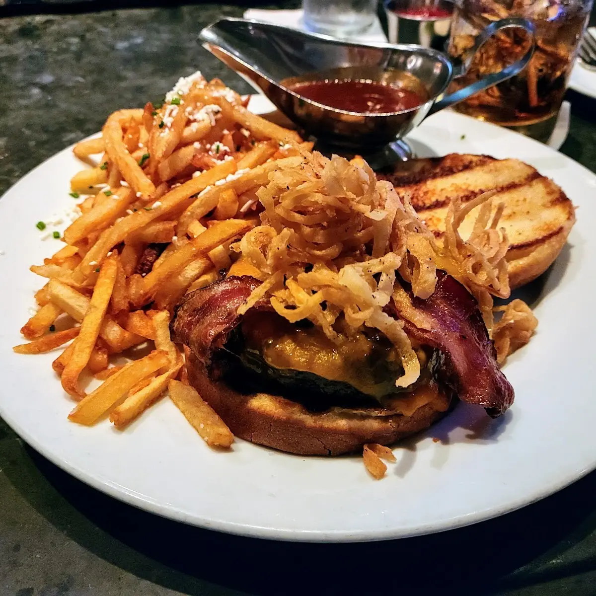 Wood Grilled Burger & Fries