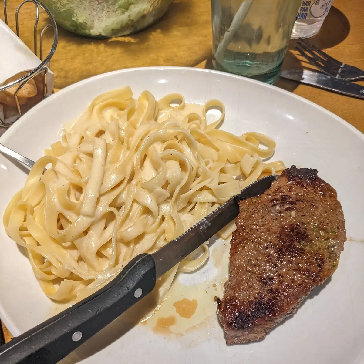 Steak Gorgonzola Alfredo