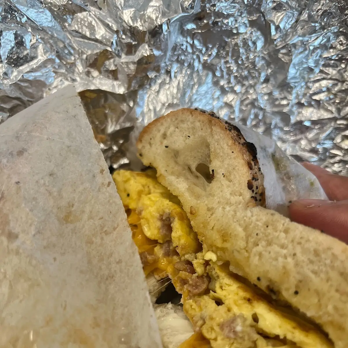 Bacon Egg and Cheese Bagel with Cream Cheese