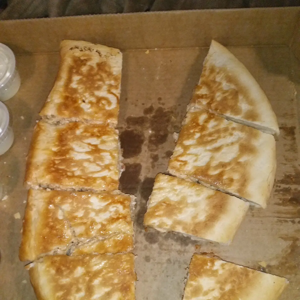 Suggy Buffalo Chicken Calzone Cooked Well Done to Avoid Sug