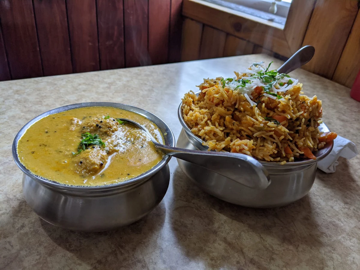 Chicken Biriyani and Madras Chicken Curry, Natural Spice