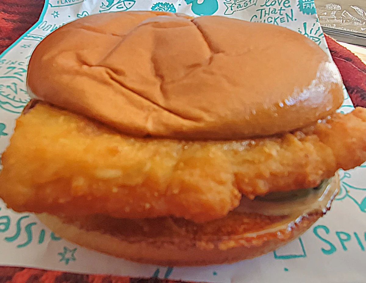 Flounder Fish Sandwich