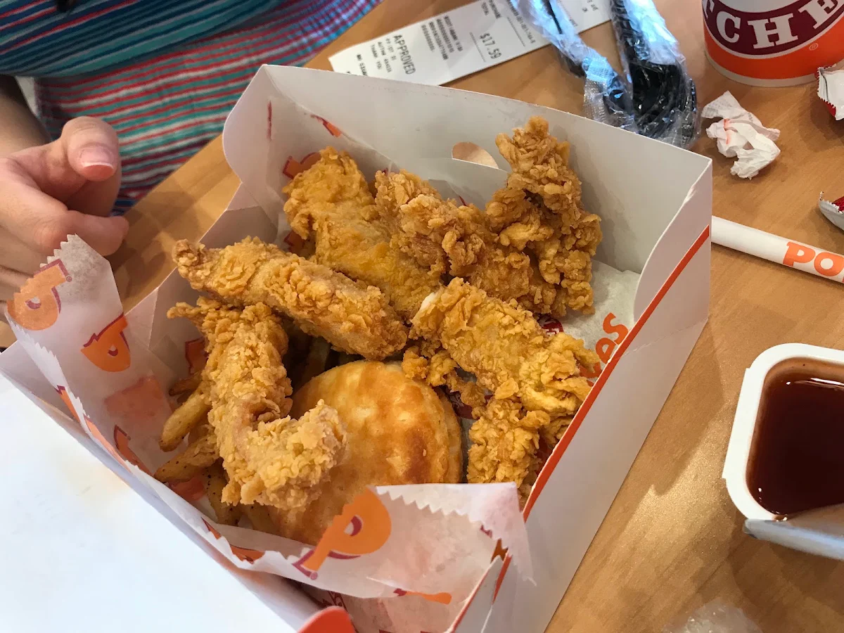 Fried Chicken and Onion Rings