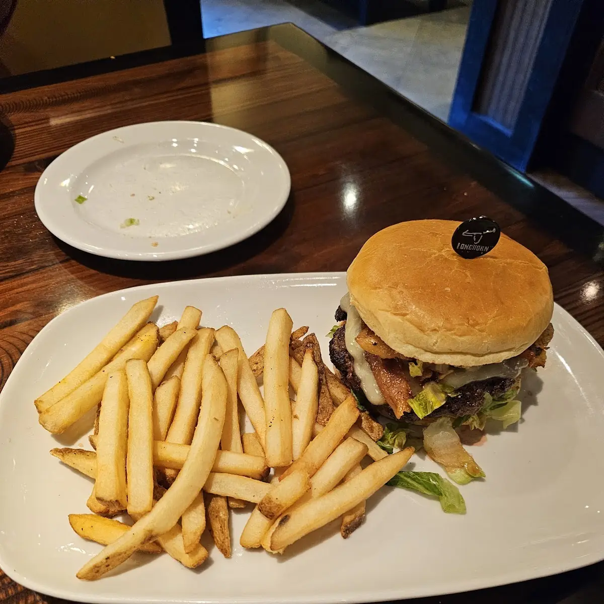 Bacon Cheeseburger and Fries