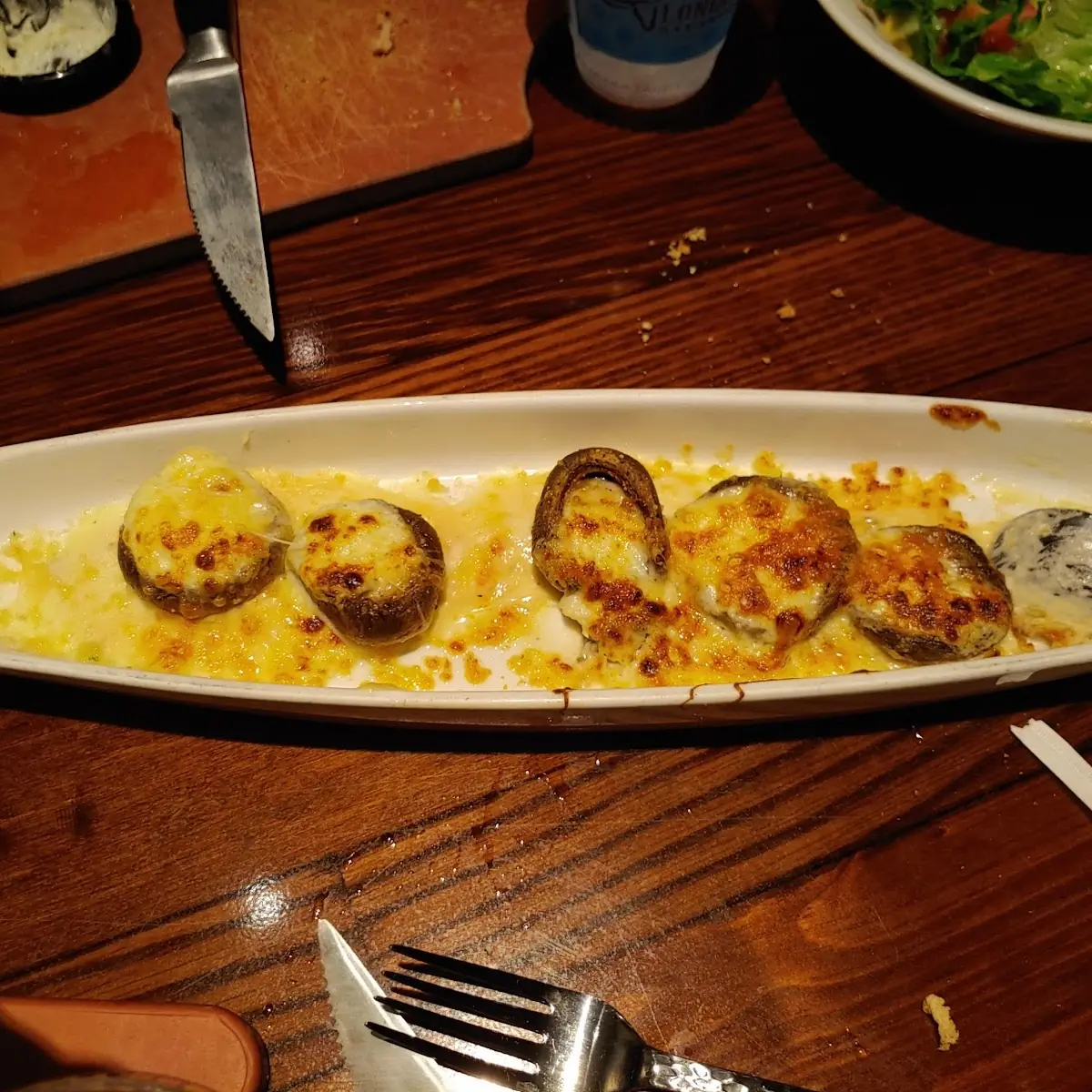 White Cheddar Stuffed Mushrooms