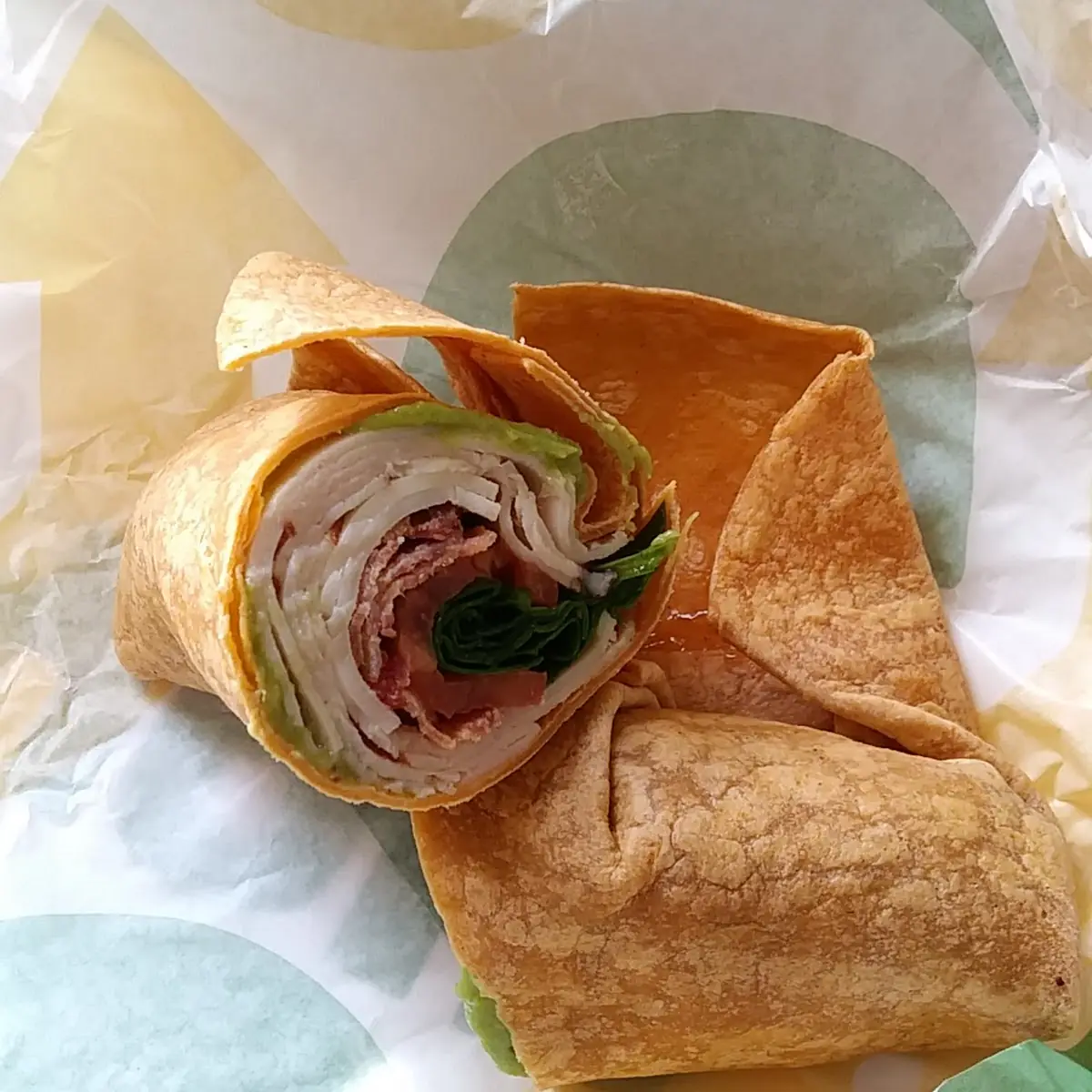 Turkey Bacon Guacamole Wrap