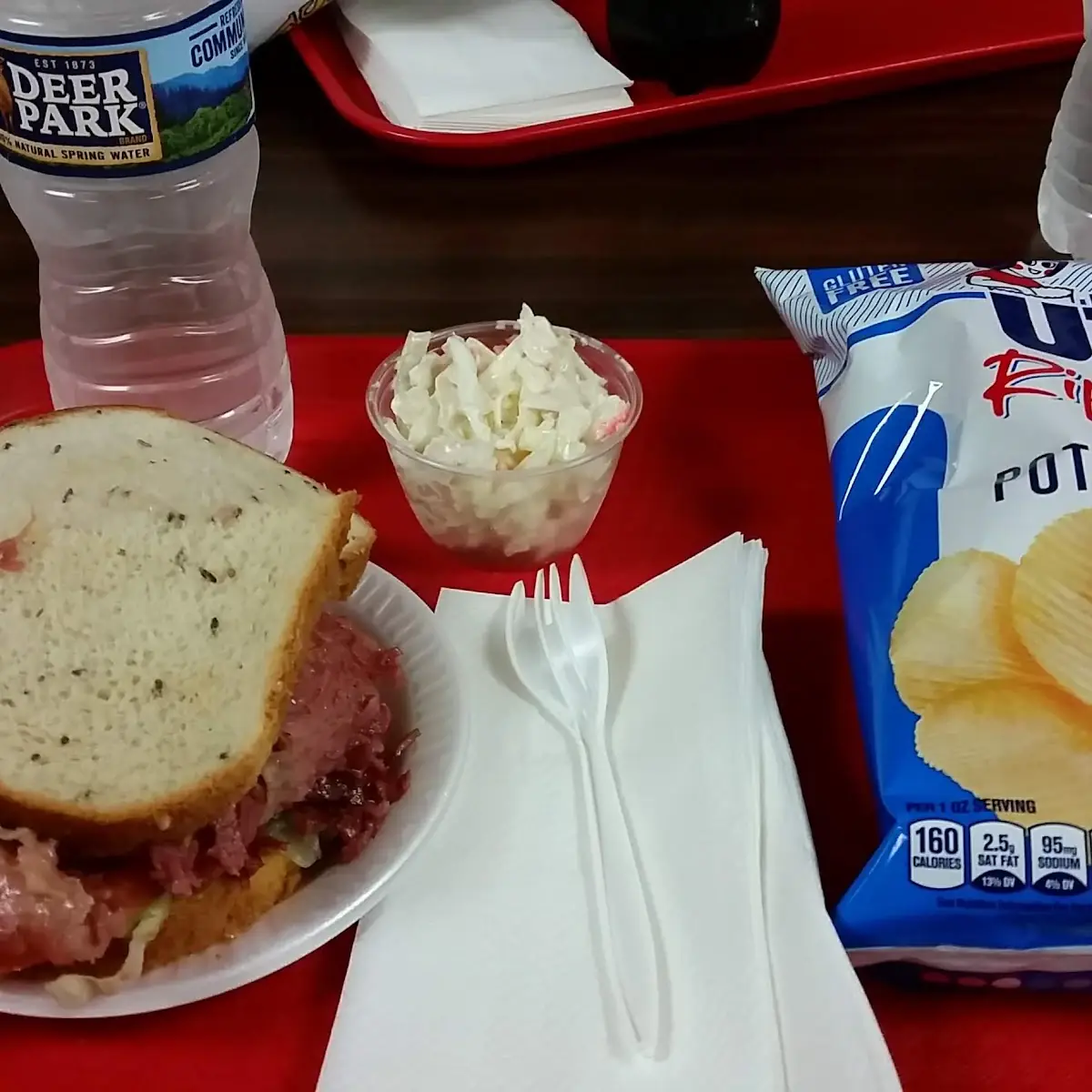 Corned Beef on Rye with Cole Slaw & Chips