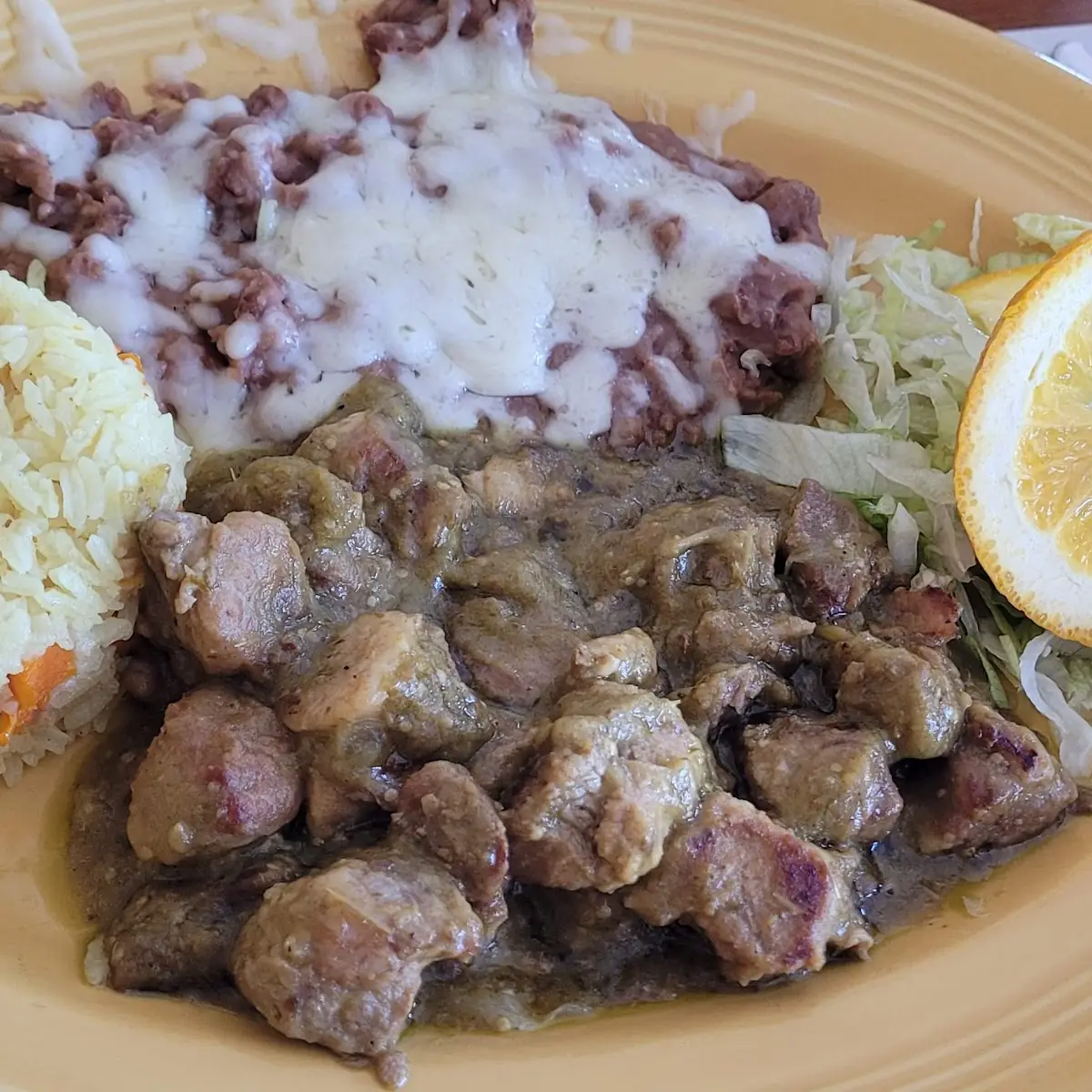 Chile Verde Plate