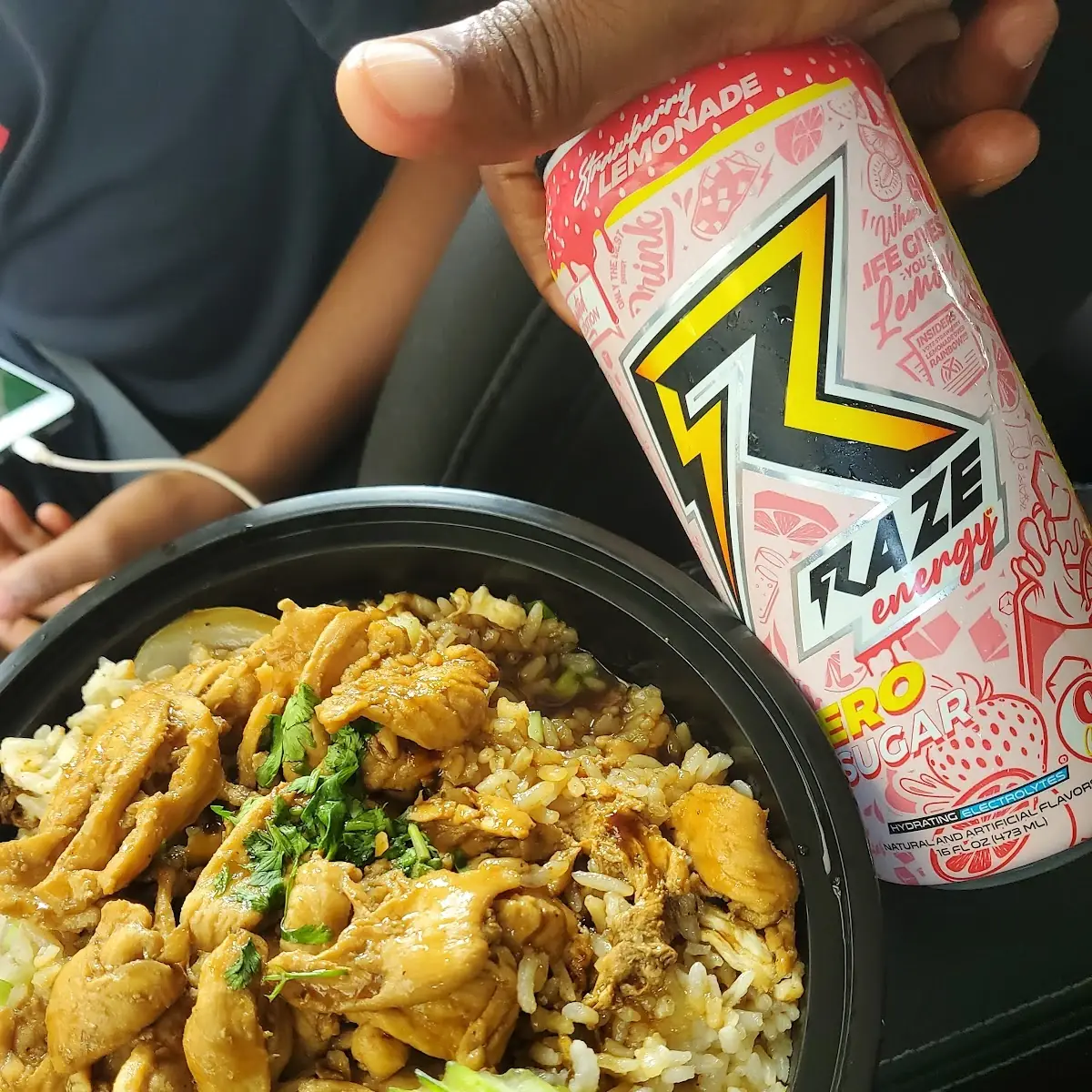 Garlic Chicken and Shrimp Fried Rice