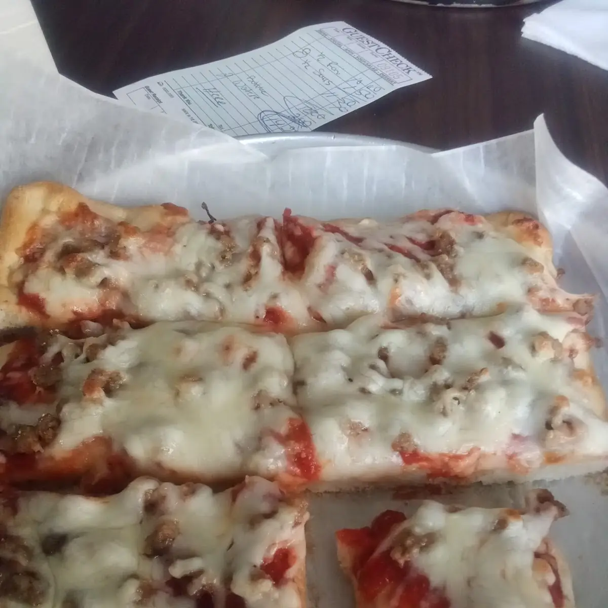Mushroom Sausage Extra Cheese Pizza