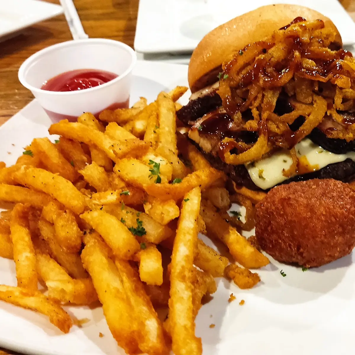 Bourbon Brisket Fried Green Tomato blt