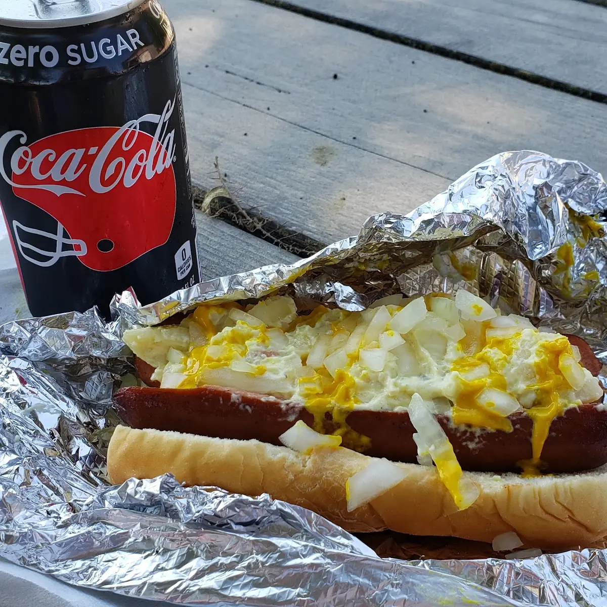 Potato Salad Hot Dog