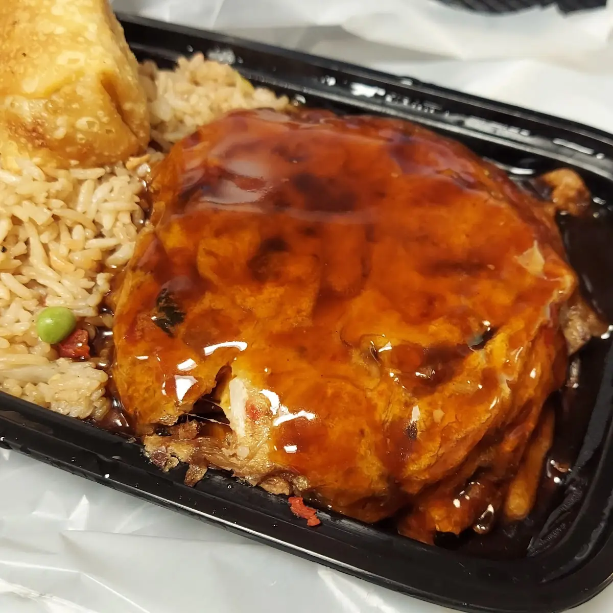 Roast Pork Egg Foo Young Combination