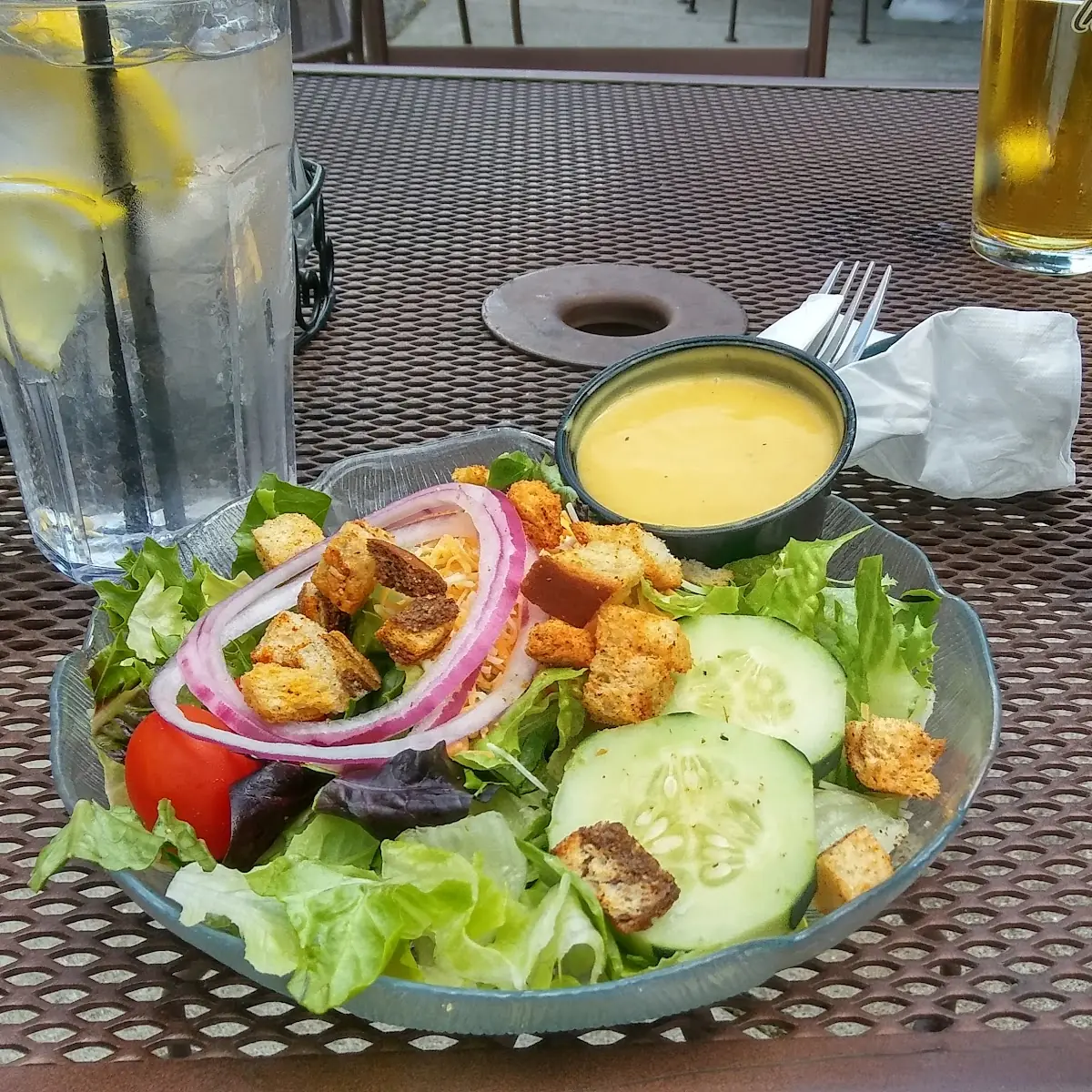 Salad with Honey Mustard Dressing