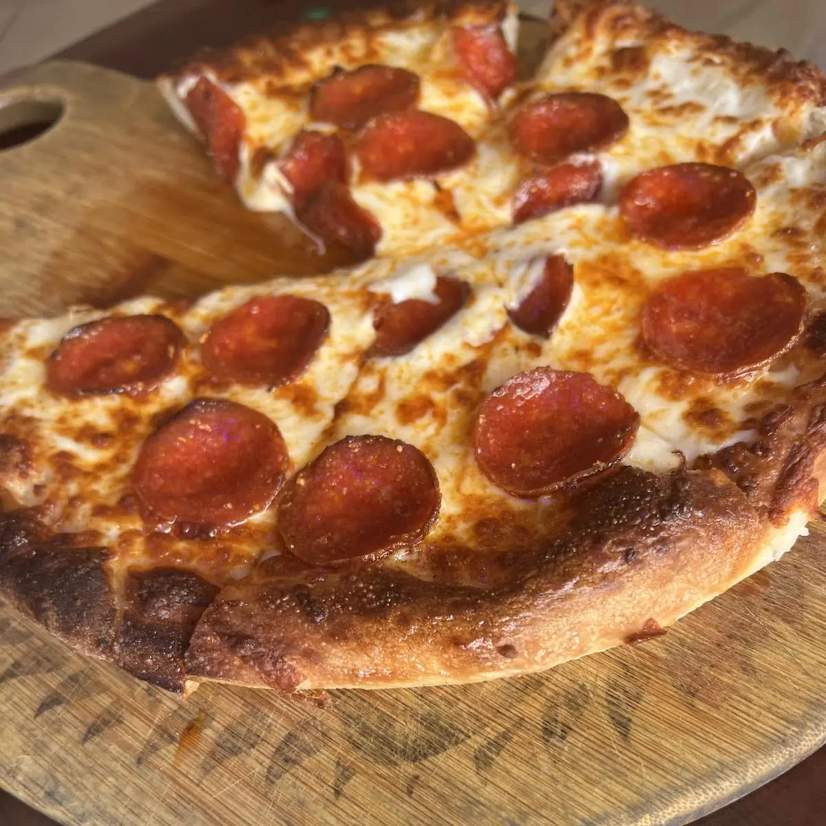 Pepperoni Pizza with Alfredo Sauce