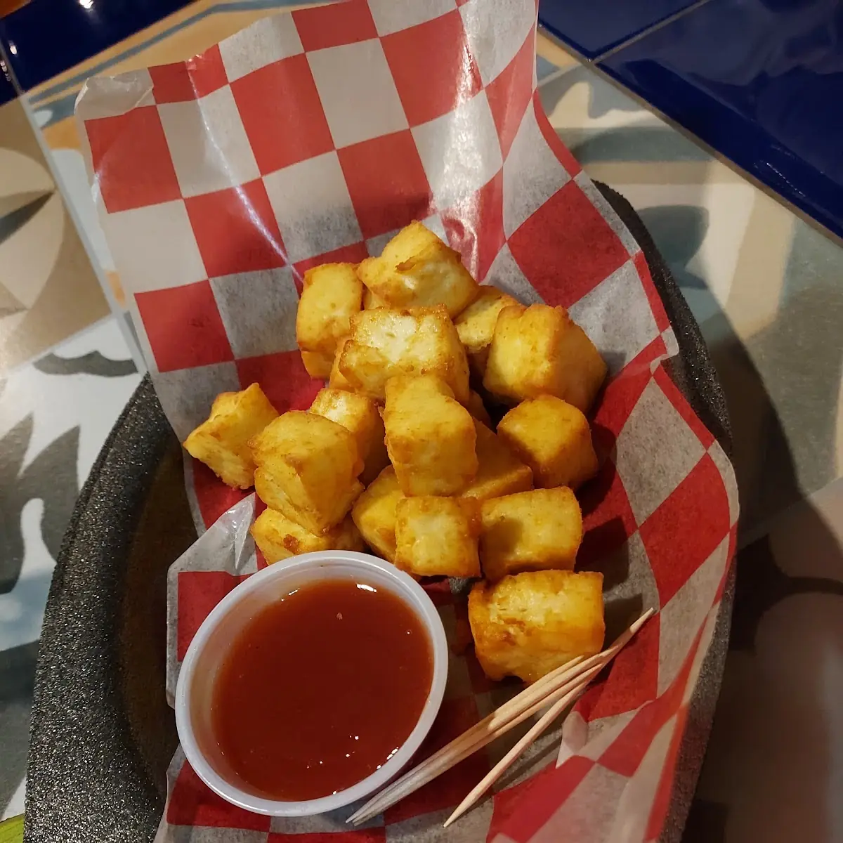 Queso Frito Salsa de Guayaba