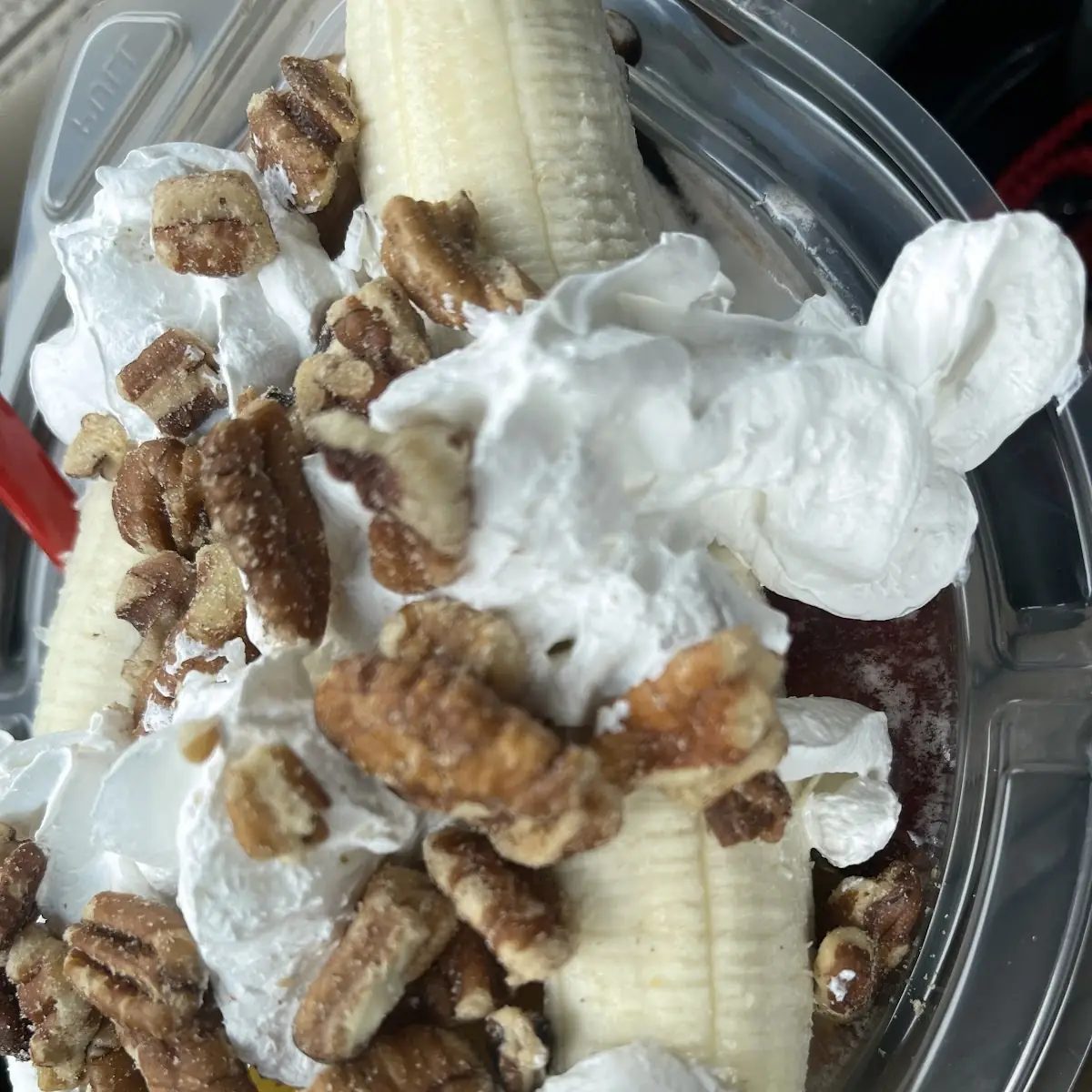 Banana Split with Pecans
