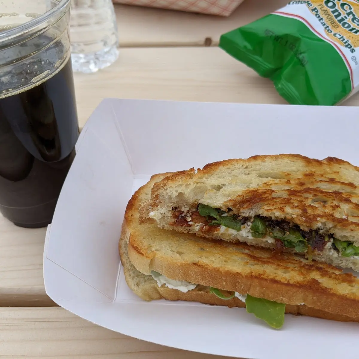 Goat Cheese and Fig Grilled Cheese