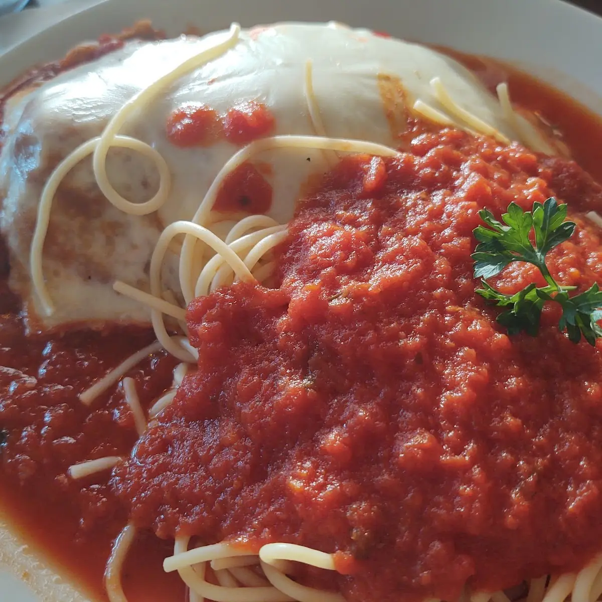 Eggplant Parmigiana & Pasta