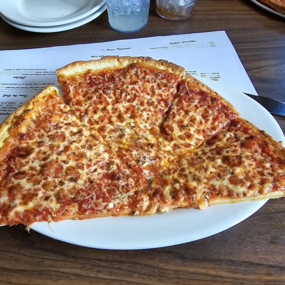 Thin Crust Cheese Pizza