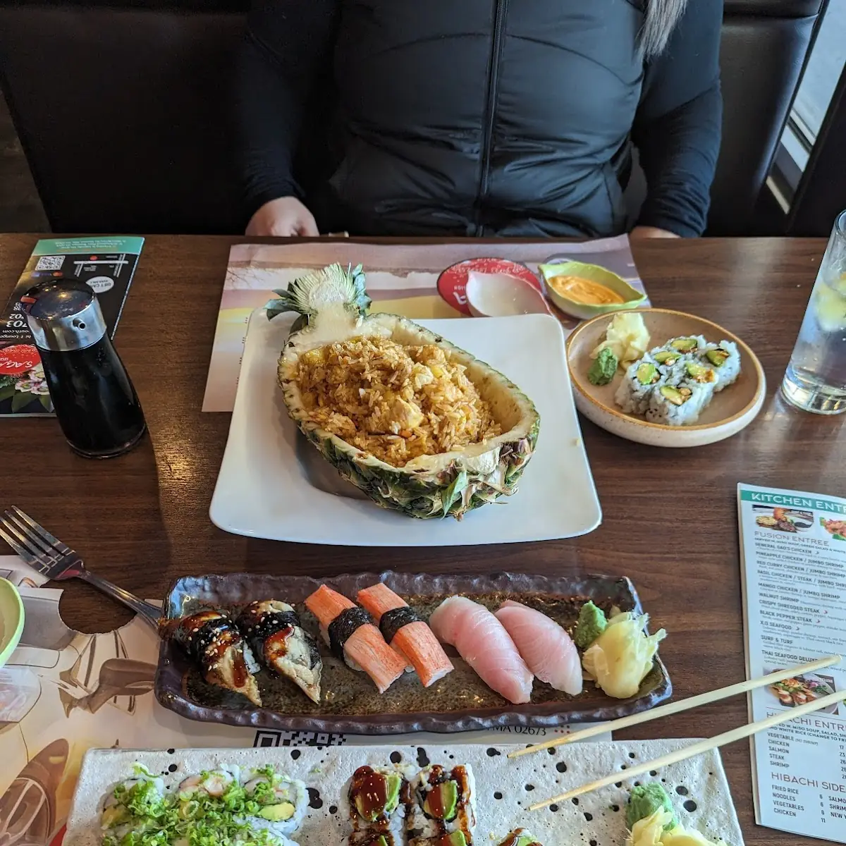 Pineapple Fried Rice Sushi Handrolls