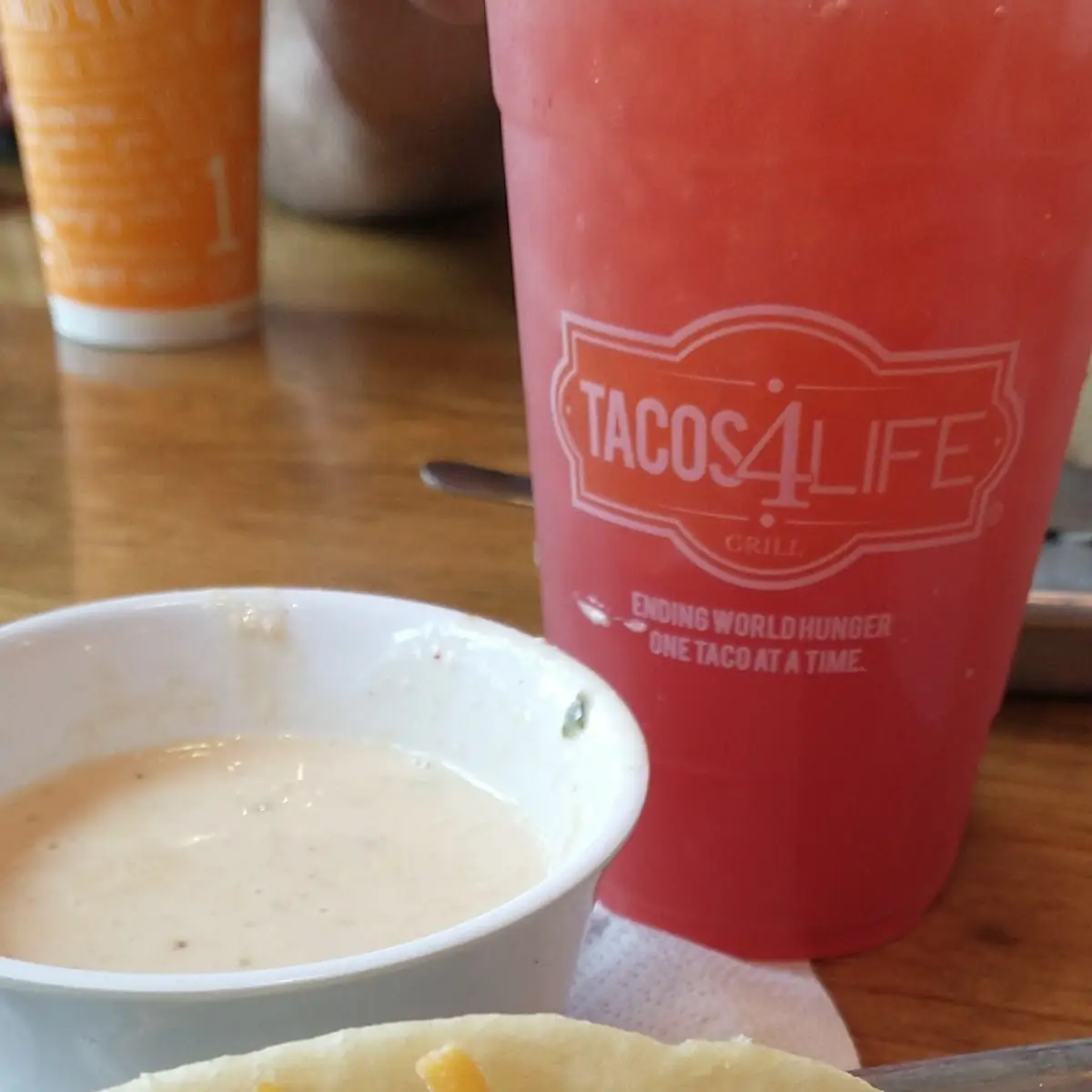 Cheese Dip and Beef Taco